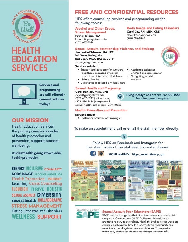 Health Education Services infographic.